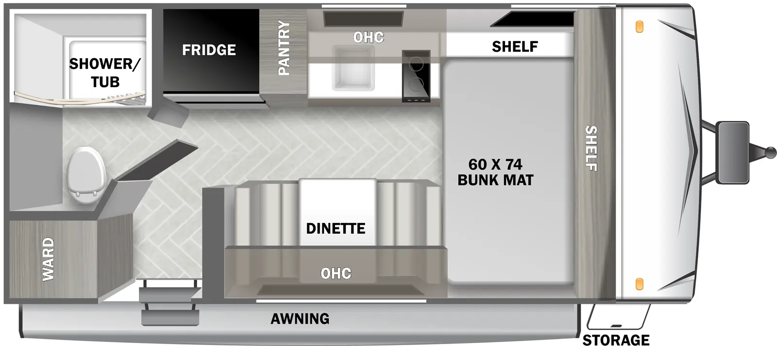 Evo East 158FBCE - DSO Floorplan